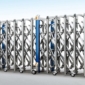 Cổng xếp điện inox