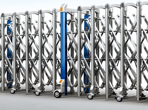 Thân cổng xếp điện inox model 209