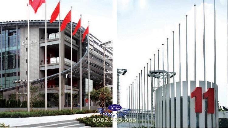 Cột cờ inox ngoài trời