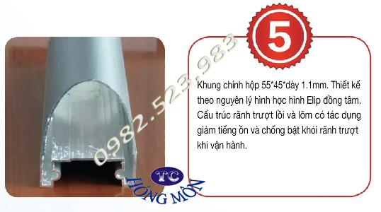 Cấu tạo vật liệu chính cổng xếp giá rẻ S19 Hình ảnh cấu tạo khung chính dãy cổng xếp S19