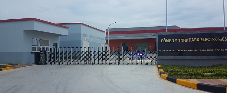 Lắp đặt cổng xếp tự động Công ty Park Electronics Vina