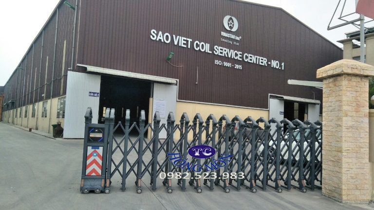 Cổng xếp công ty Sao Việt Cụm CN Bình Phương, Thường Tín, Hà Nội