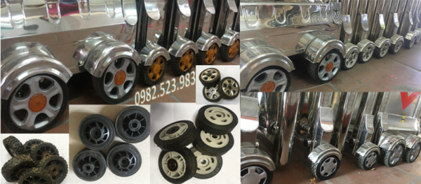 Bánh xe cổng xếp điện Bánh xe cổng xếp điện