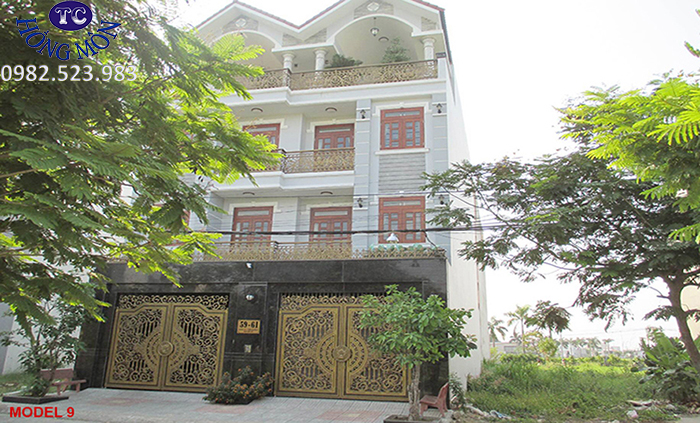 Cửa cổng nhôm đúc