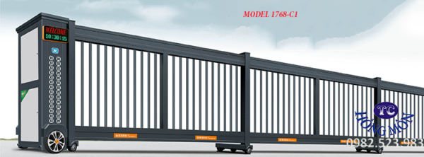 Cửa cổng trượt đẹp 1768-C1 Cửa cổng trượt đẹp
