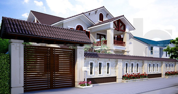 Mẫu cổng biệt thự nhà vườn