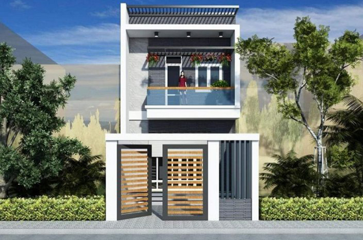Mẫu cửa sắt cổng 2 cánh